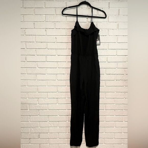 Mossimo Supply Co- NWT Black Spaghetti Straps & Long Pants Jumpsuit- Size XS - Picture 1 of 7